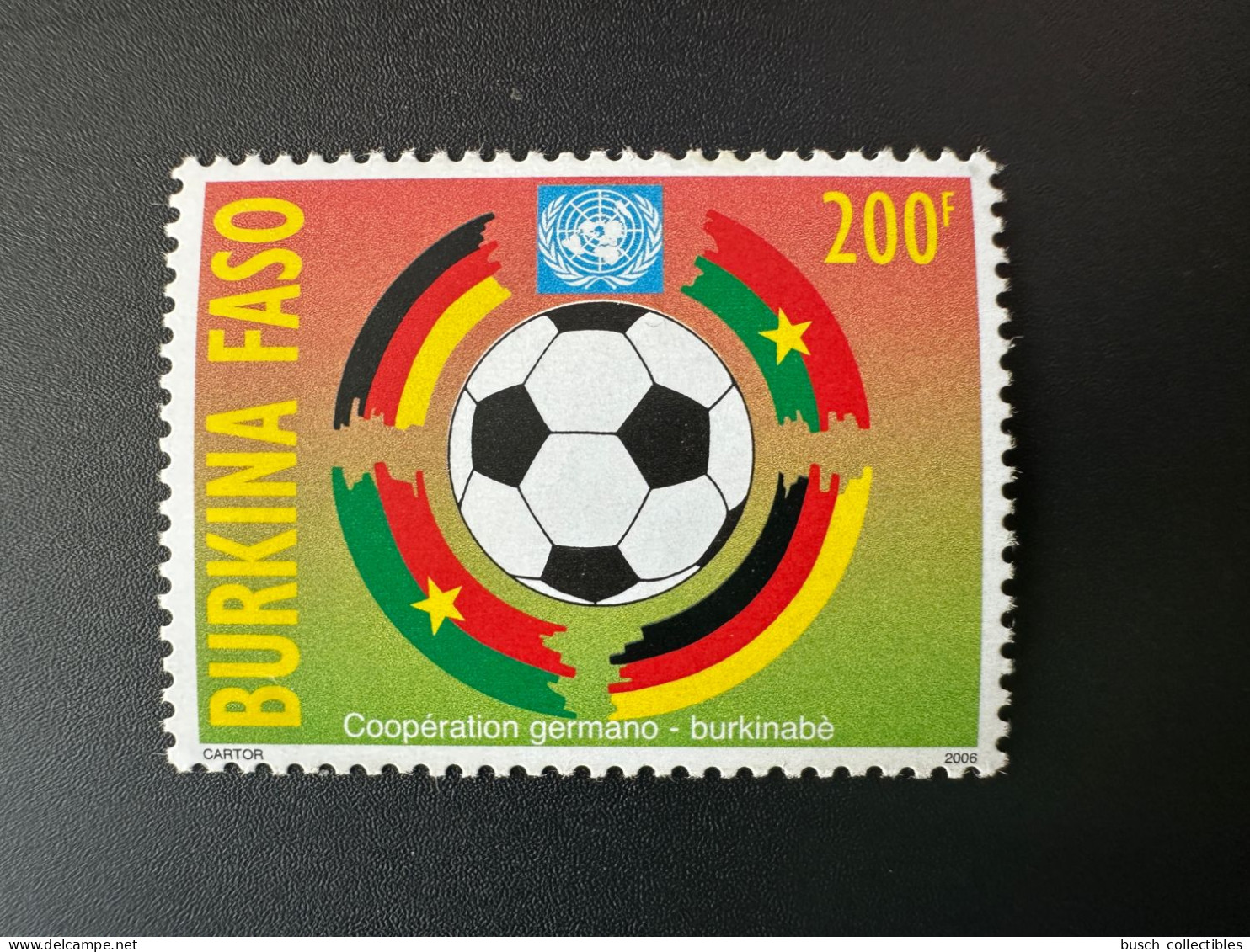 Burkina Faso 2006 Mi. 1890 Coopération Germano-burkinabè Allemagne Football FIFA World Cup Fußball WM - Burkina Faso (1984-...)