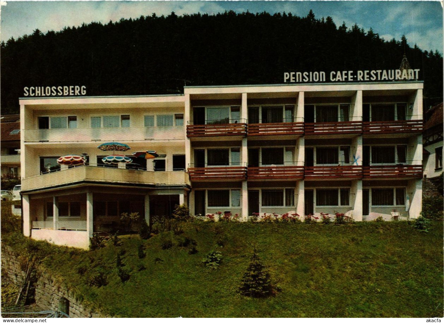 CPA AK Bad Teinach- Pension Cafe Restaurant Schlossberg GERMANY (908256) - Bad Teinach