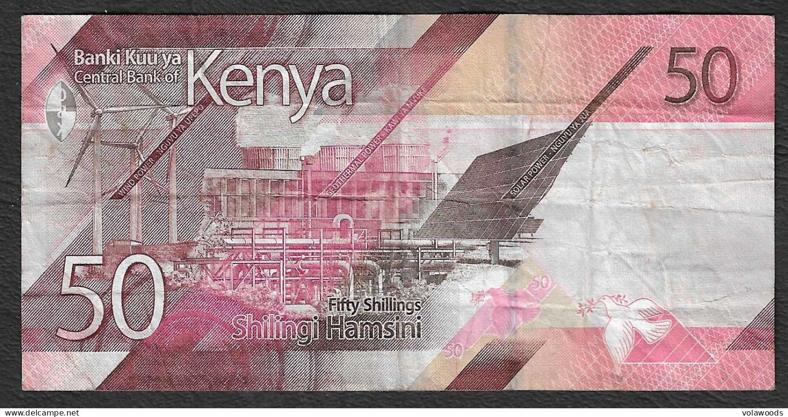 Kenia - Banconota Circolata Da 50 Scellini P-52a - 2019 #19 - Kenya