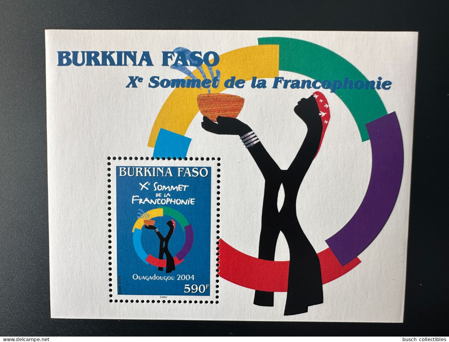 Burkina Faso 2004 Mi. Bl. 209 Xe Sommet De La Francophonie Ouagadougou - Burkina Faso (1984-...)