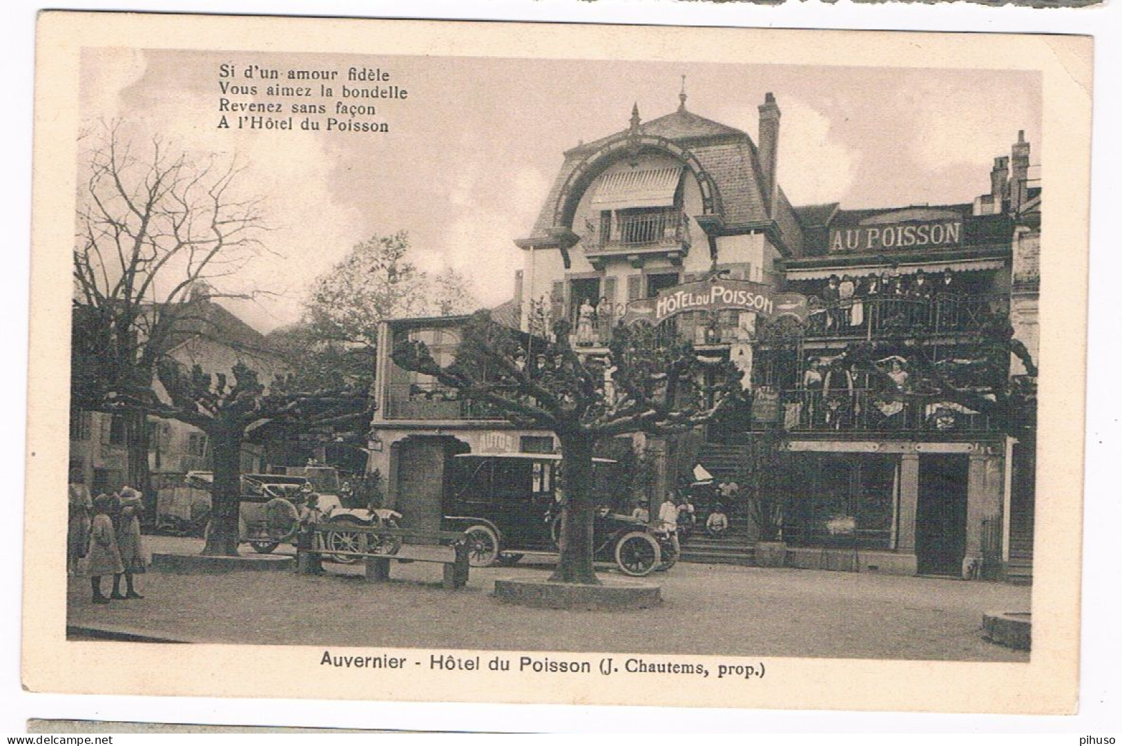 CH-7804  AUVERNIER : Hotel Du Poisson - Auvernier