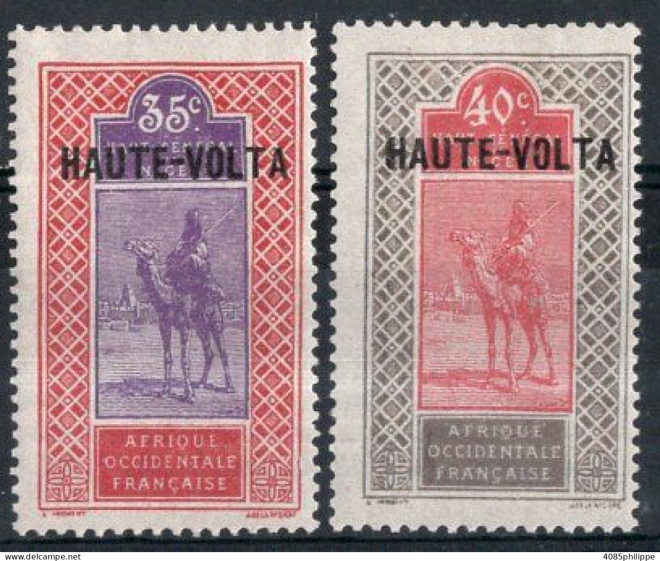 HAUTE-VOLTA Timbres-poste N°10* & 11* Neufs Charnières TB Cote : 3.00€ - Unused Stamps