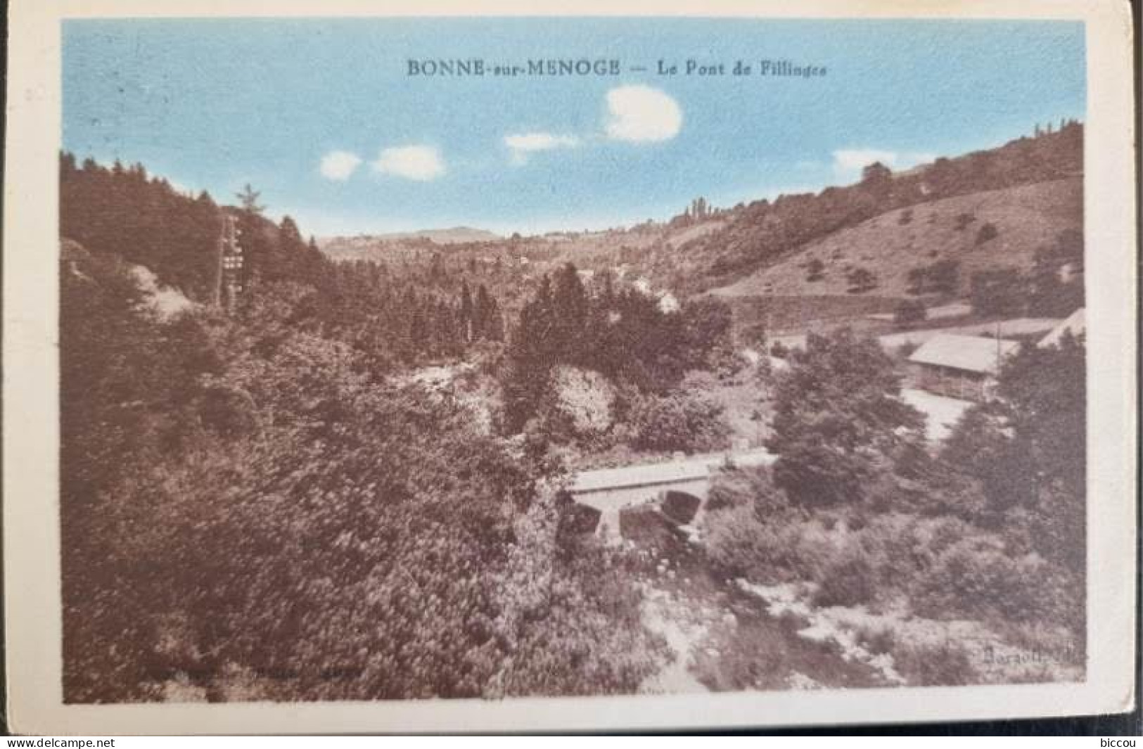 Cp BONNE SUR MENOGE 74 - Le Pont De Fillinges - Bonne