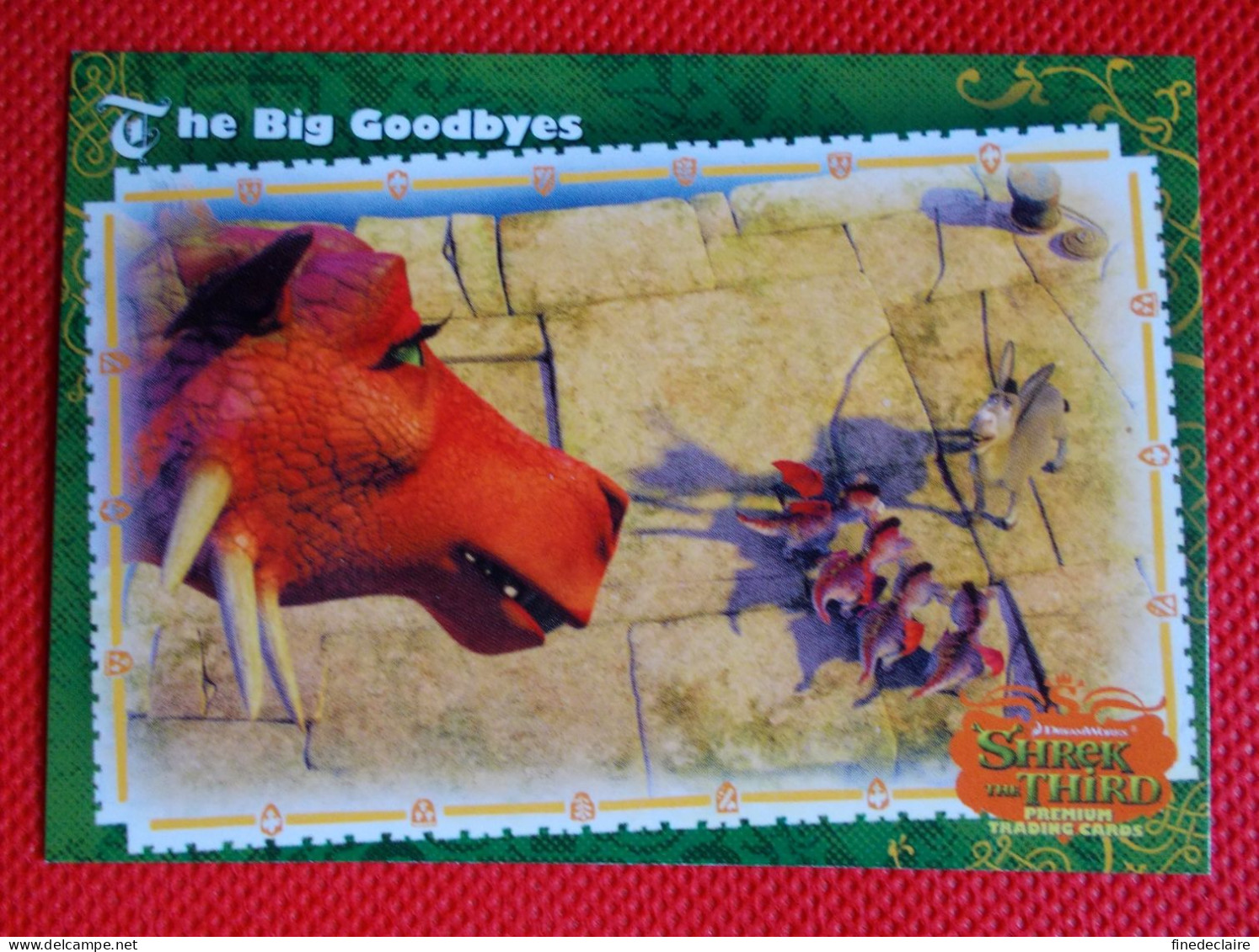 Premium Trading Cards / Carte Rigide - 6,4 X 8,9 Cm - Shrek The Third - 2007 - Story Cards N°48 - The Big Goodbyes - Otros & Sin Clasificación