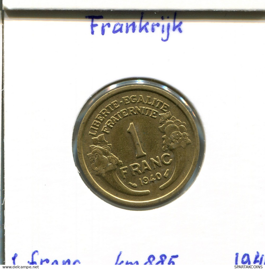 1 FRANC 1940 FRANCE Pièce Française #AM279.F - 1 Franc