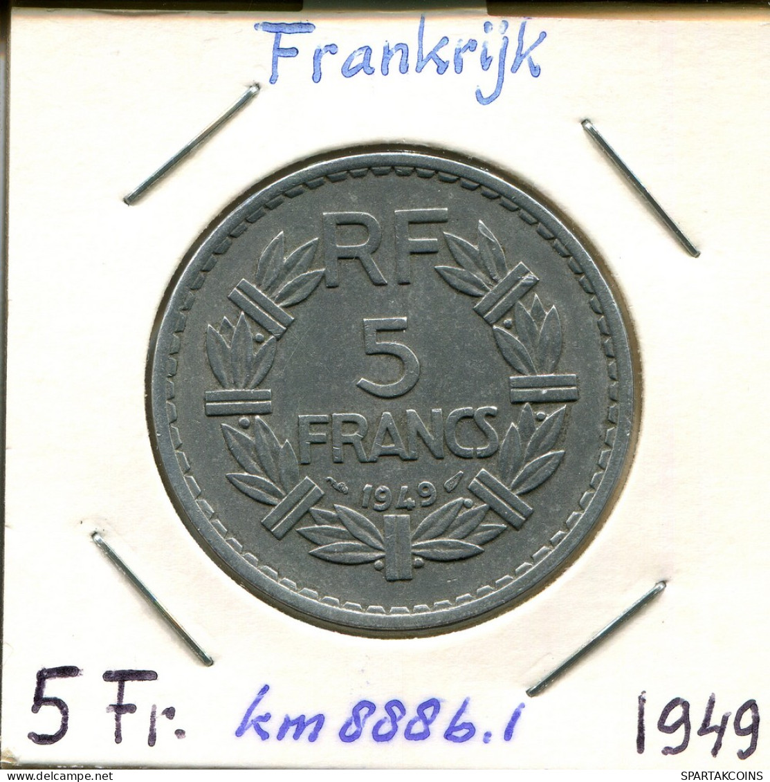 5 FRANCS 1949 FRANCE Pièce Française #AM372.F - 5 Francs