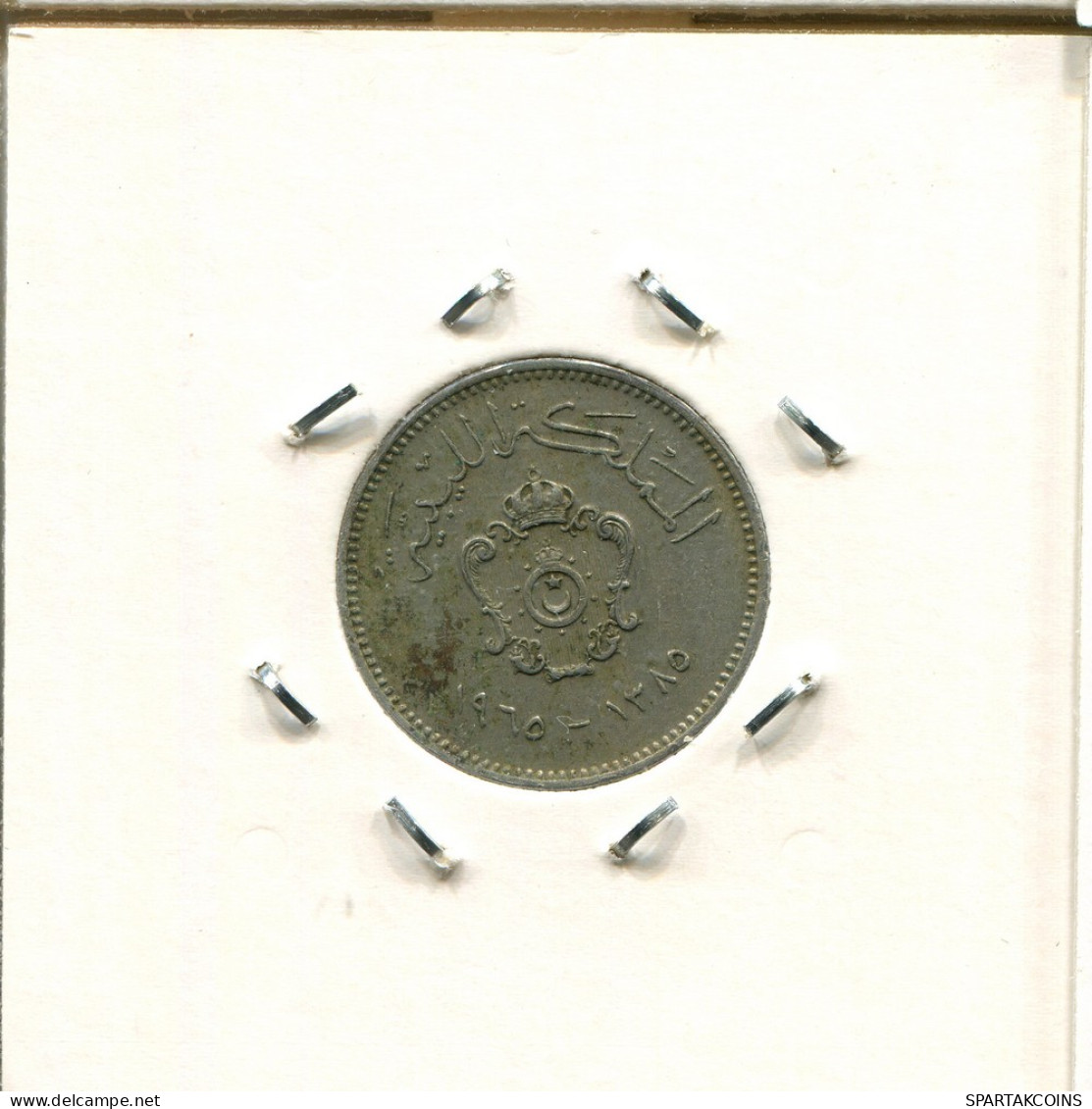 10 MILLIEMES 1965 LIBYE LIBYA Islamique Pièce #AS208.F - Libia