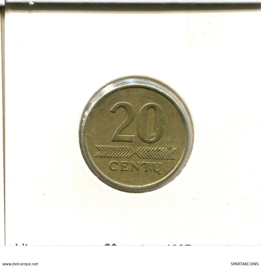 20 CENTU 1997 LITUANIE LITHUANIA Pièce #AS701.F - Litouwen