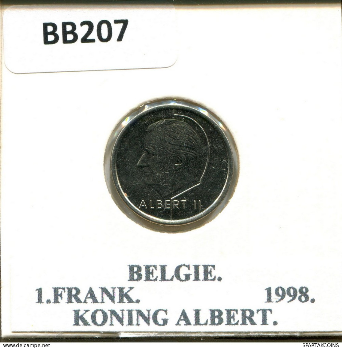 1 FRANC 1998 DUTCH Text BELGIQUE BELGIUM Pièce #BB207.F - 1 Franc