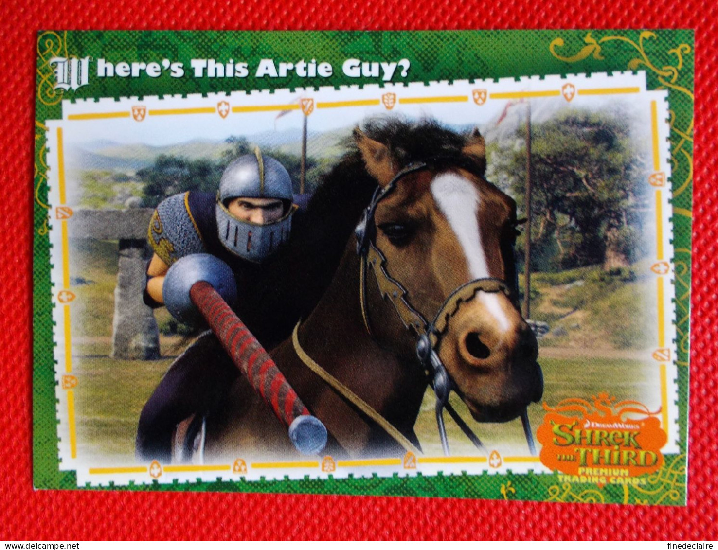 Premium Trading Cards / Carte Rigide - 6,4 X 8,9 Cm - Shrek The Third - 2007 - Story Cards N°52 - Where's This Artie Guy - Other & Unclassified