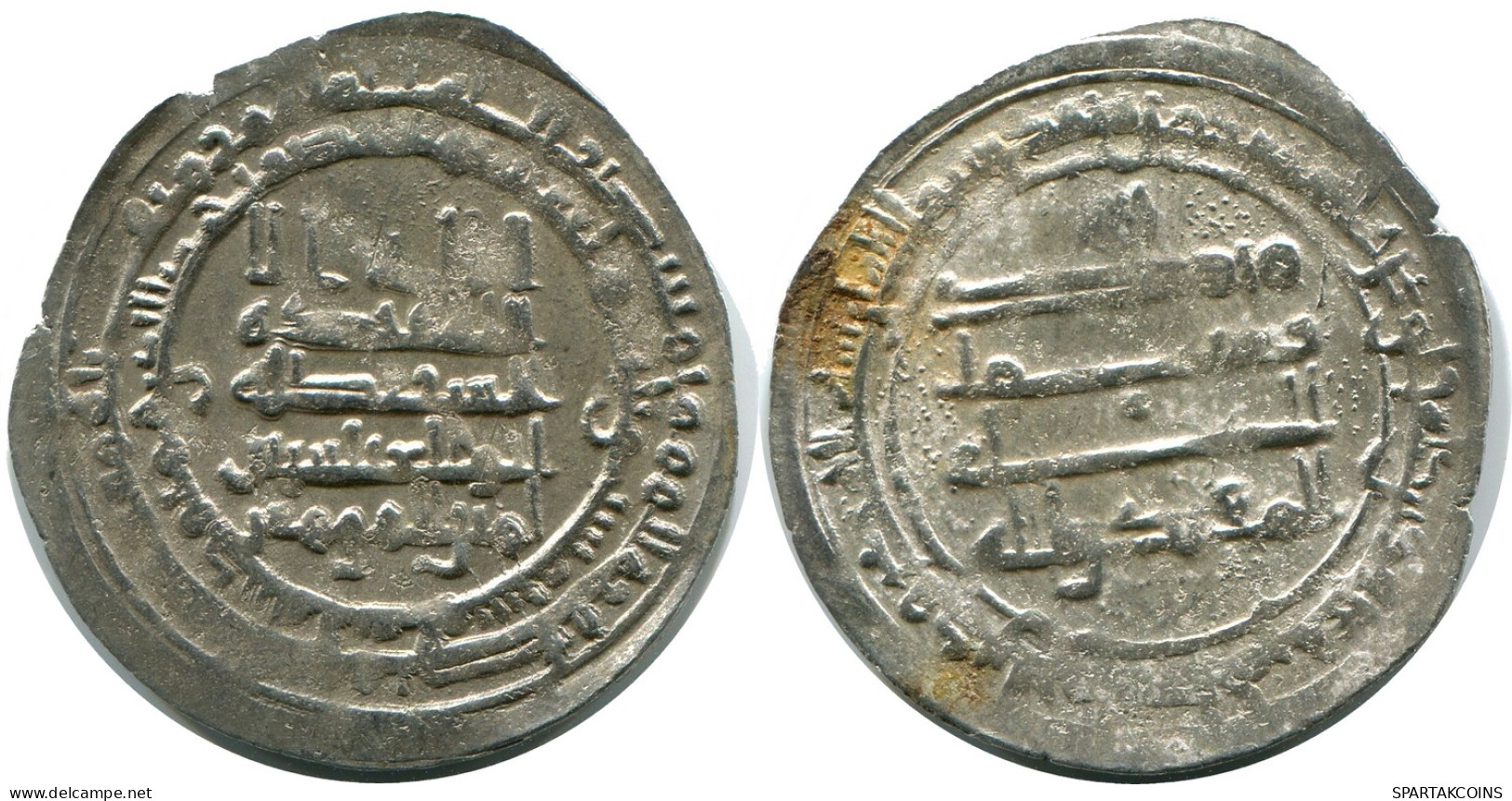 ABBASID AL-MUQTADIR AH 295-320/ 908-932 AD Silver DIRHAM #AH182.45.F - Orientalische Münzen