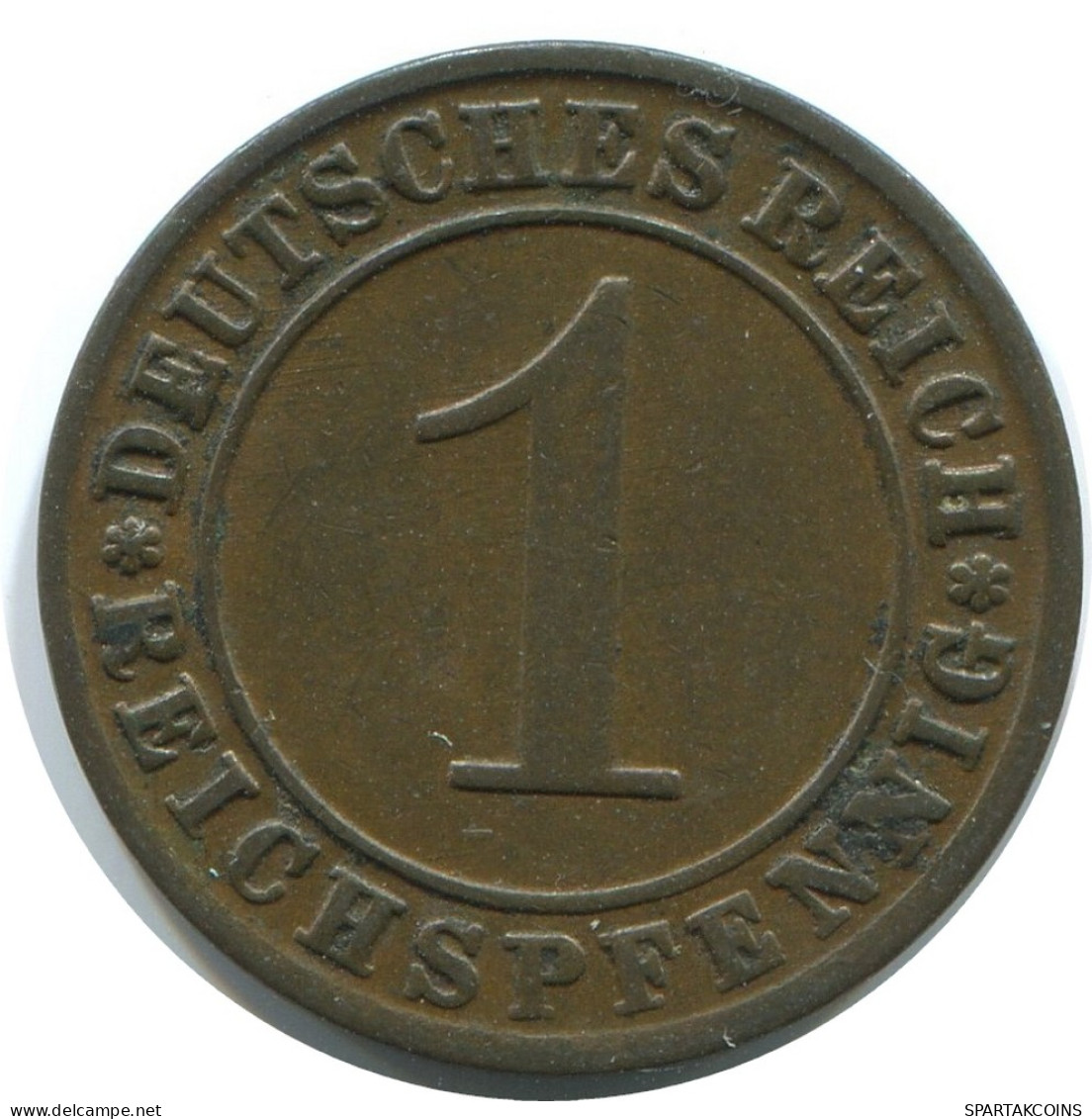 1 REICHSPFENNIG 1925 G GERMANY Coin #AE232.U - 1 Renten- & 1 Reichspfennig