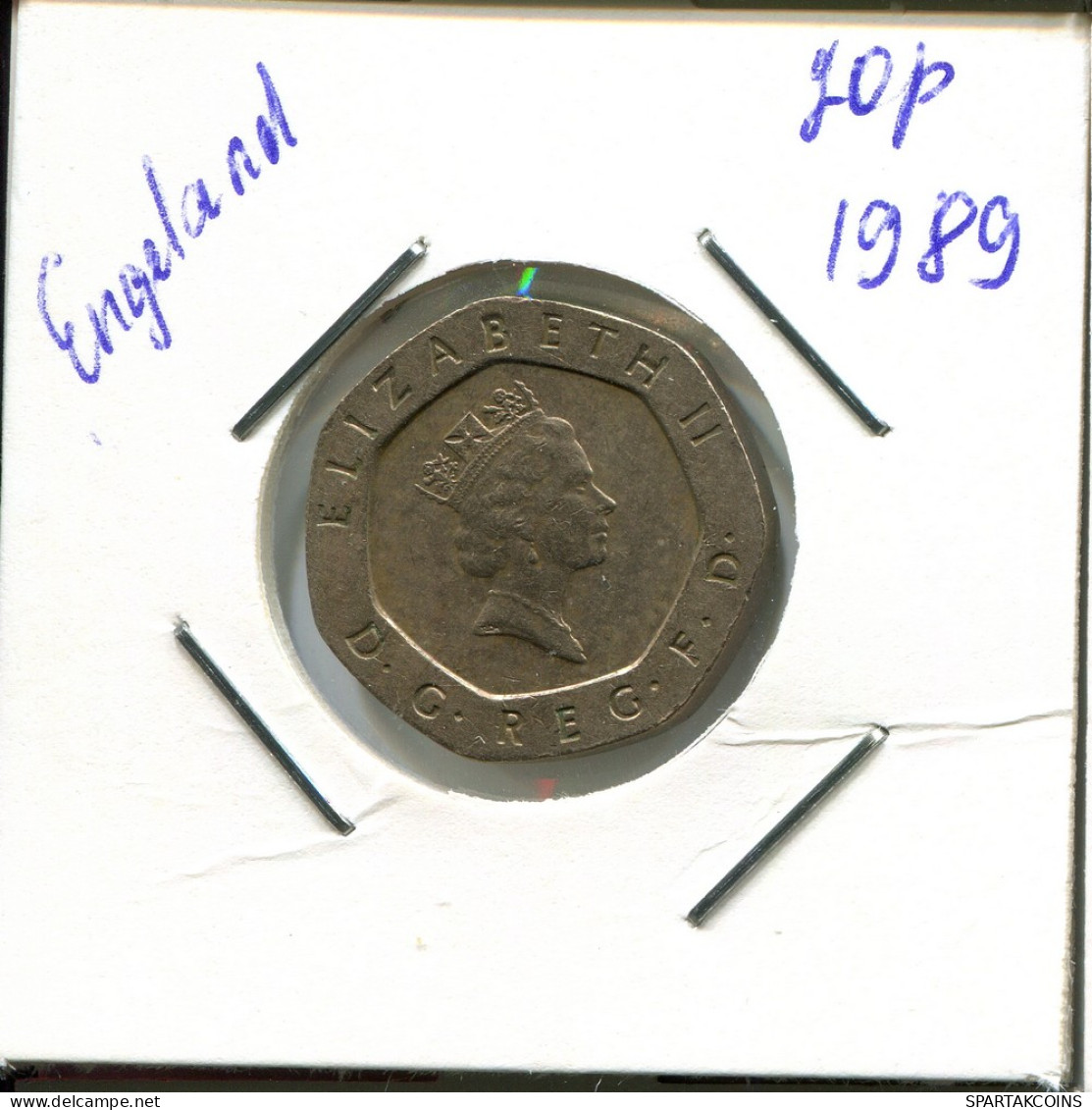 20 PENCE 1989 UK GREAT BRITAIN Coin #AN584.U - 20 Pence