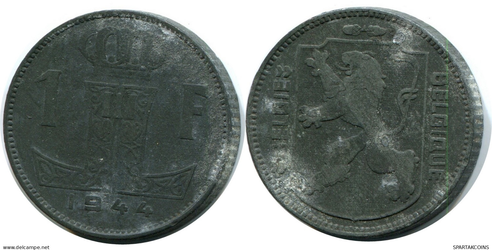 1 FRANC 1944 BELGIUM Coin #AW914.U - 1 Franc