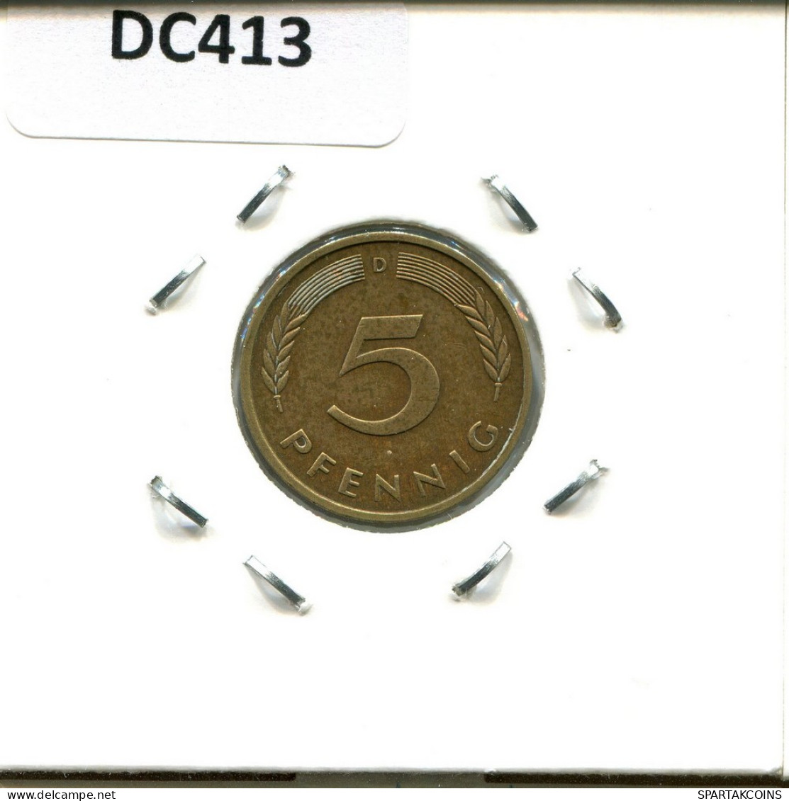 5 PFENNIG 1979 D WEST & UNIFIED GERMANY Coin #DC413.U - 5 Pfennig