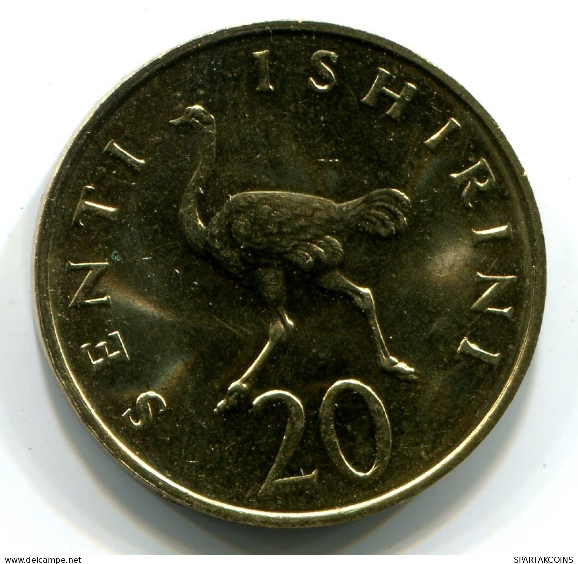 20 SENTI 1981 TANZANIA UNC Ostrich Coin #W11037.U - Tanzanía