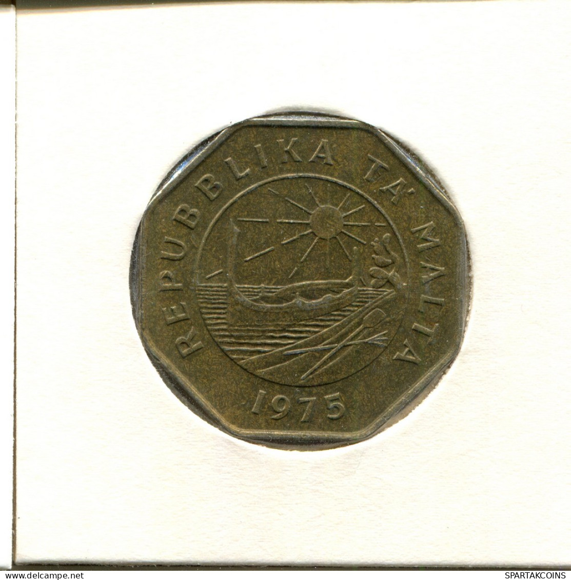 25 CENTS 1975 MALTA Coin #AS627.U - Malta