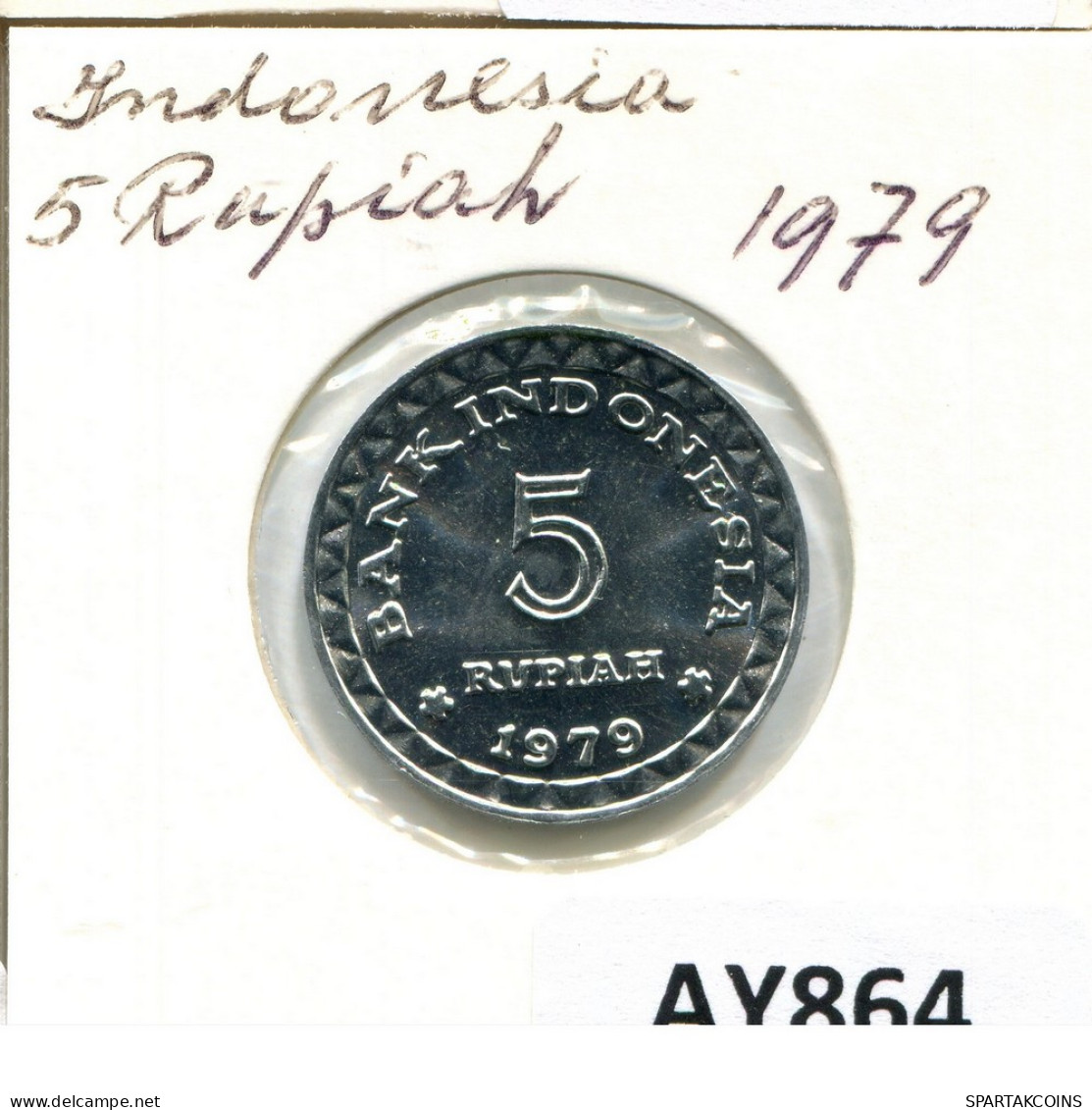 5 RUPIAH 1979 INDONESIA Coin #AY864.U - Indonésie