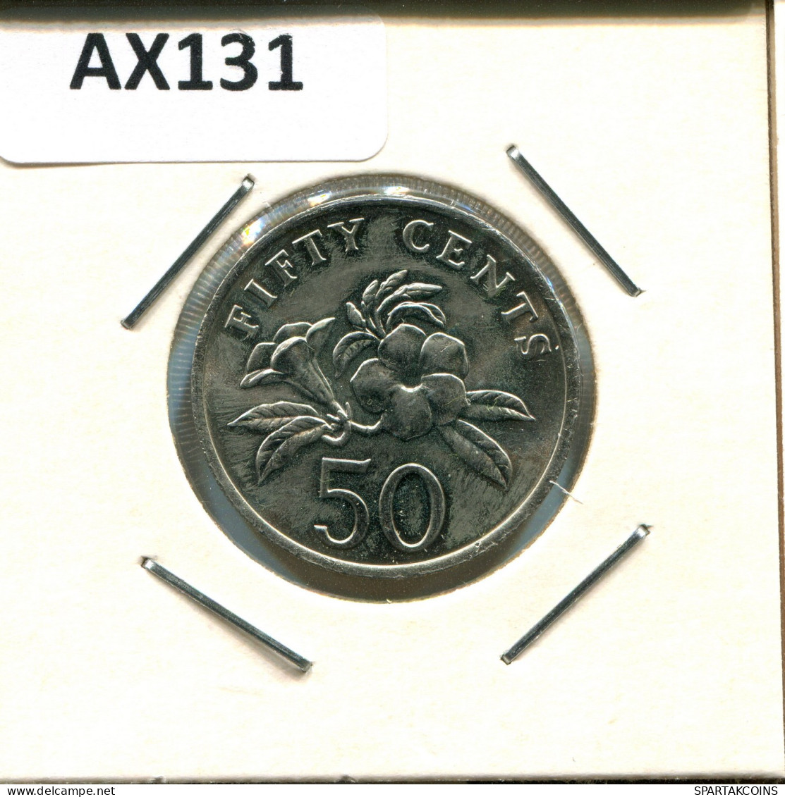 50 CENTS 1985 SINGAPORE Coin #AX131.U - Singapore