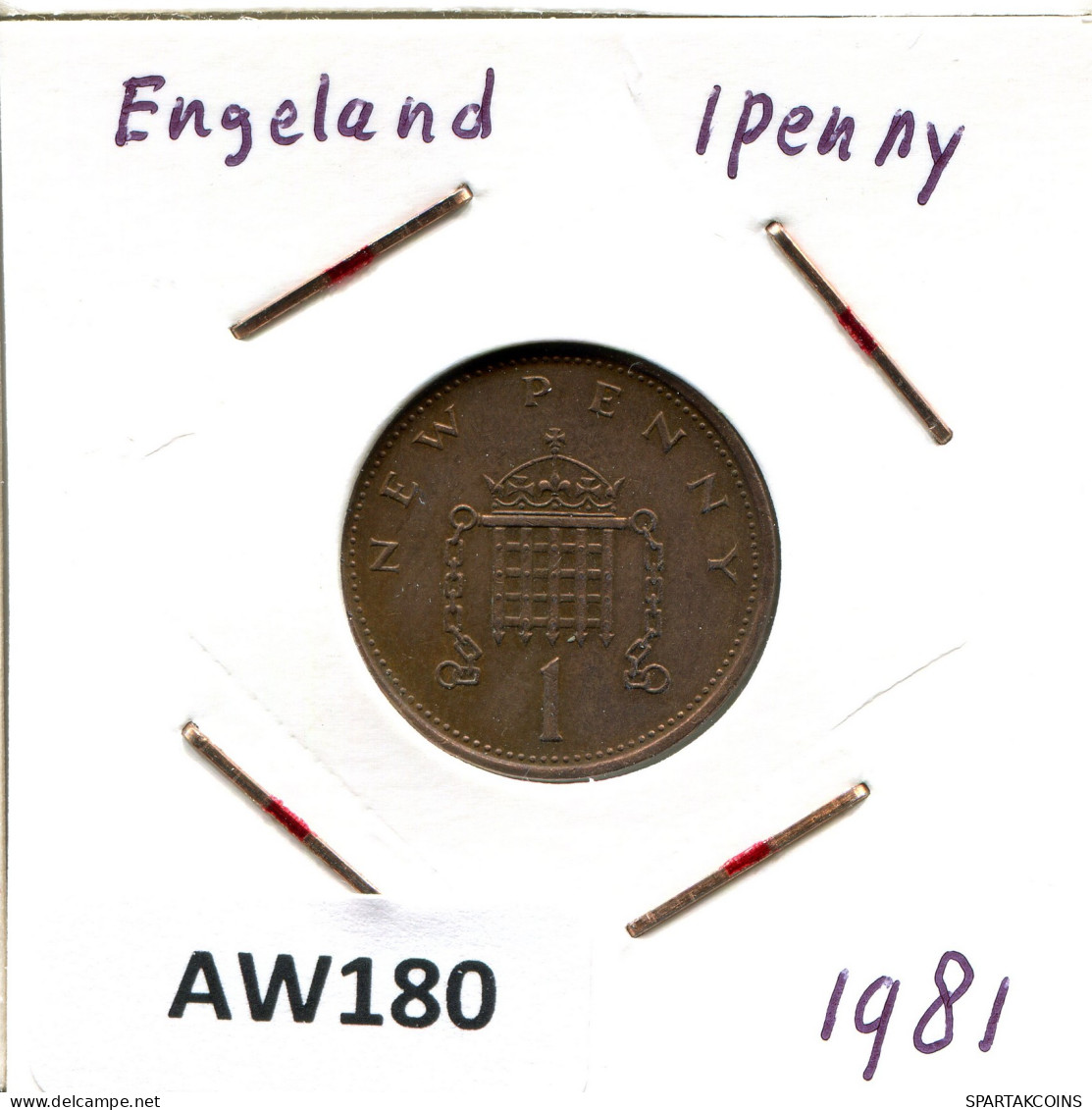 PENNY 1981 UK GROßBRITANNIEN GREAT BRITAIN Münze #AW180.D - 1 Penny & 1 New Penny