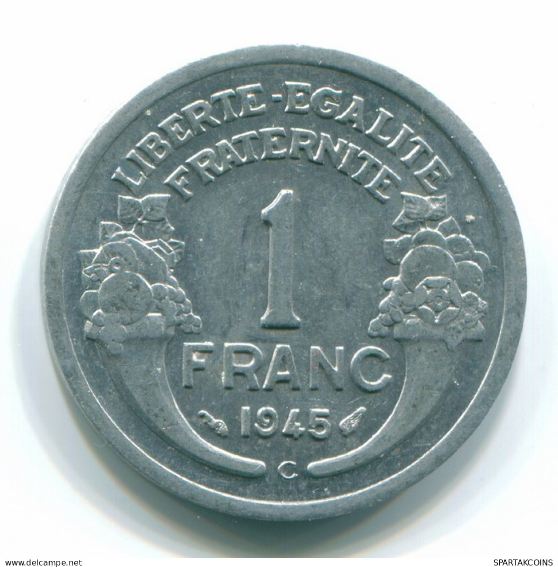 1 FRANC 1945 FRANKREICH FRANCE Französisch Münze XF+ #FR1147.12.D - 1 Franc