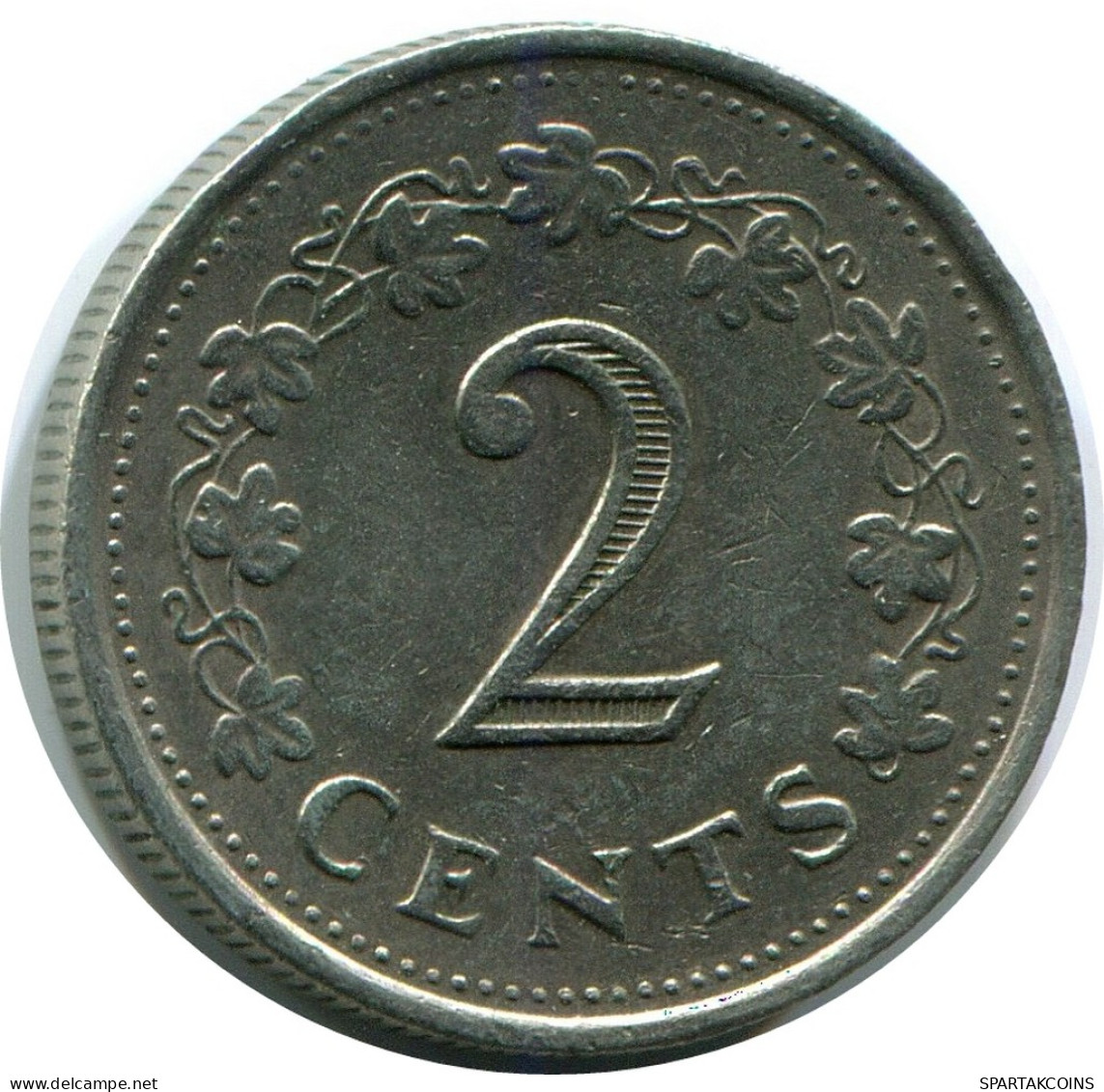 2 CENTS 1977 MALTA Münze #AR931.D - Malta