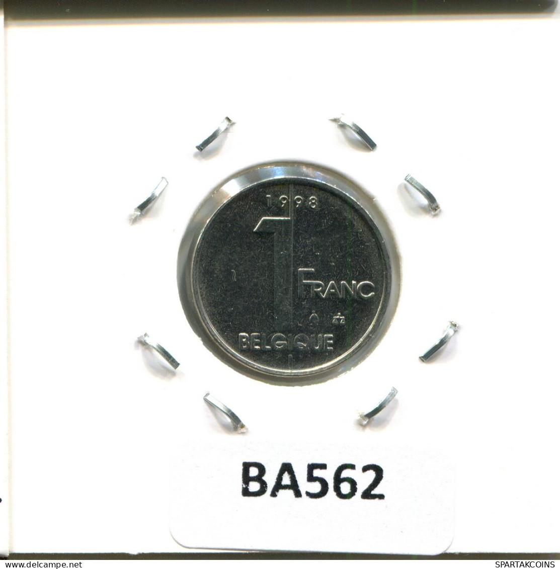 1 FRANC 1998 Französisch Text BELGIEN BELGIUM Münze #BA562.D - 1 Franc