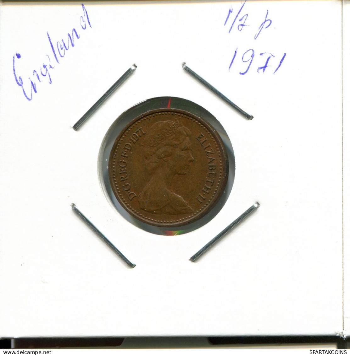 NEW PENNY 1971 UK GROßBRITANNIEN GREAT BRITAIN Münze #AN559.D - 1 Penny & 1 New Penny
