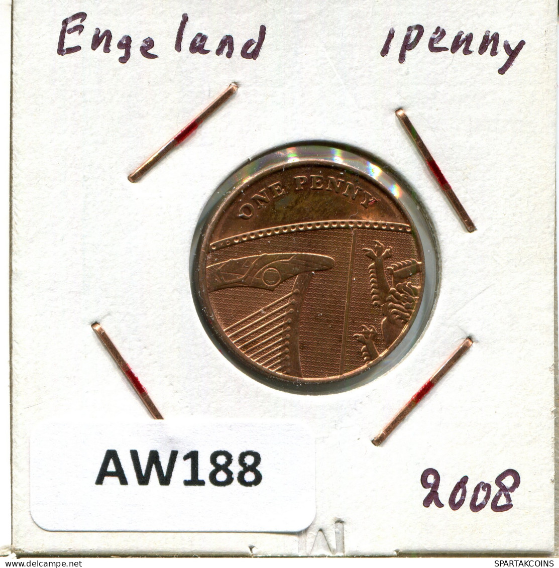 2008 PENNY UK GROßBRITANNIEN GREAT BRITAIN Münze #AW188.D - 1 Penny & 1 New Penny