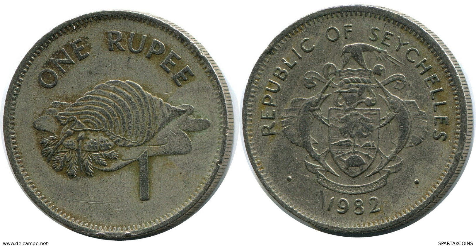 1 RUPEE 1982 SEYCHELLEN SEYCHELLES Münze #AZ235.D - Seychellen