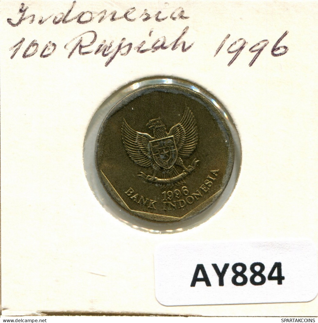 100 RUPIAH 1996 INDONESIA Moneda #AY884.E - Indonésie