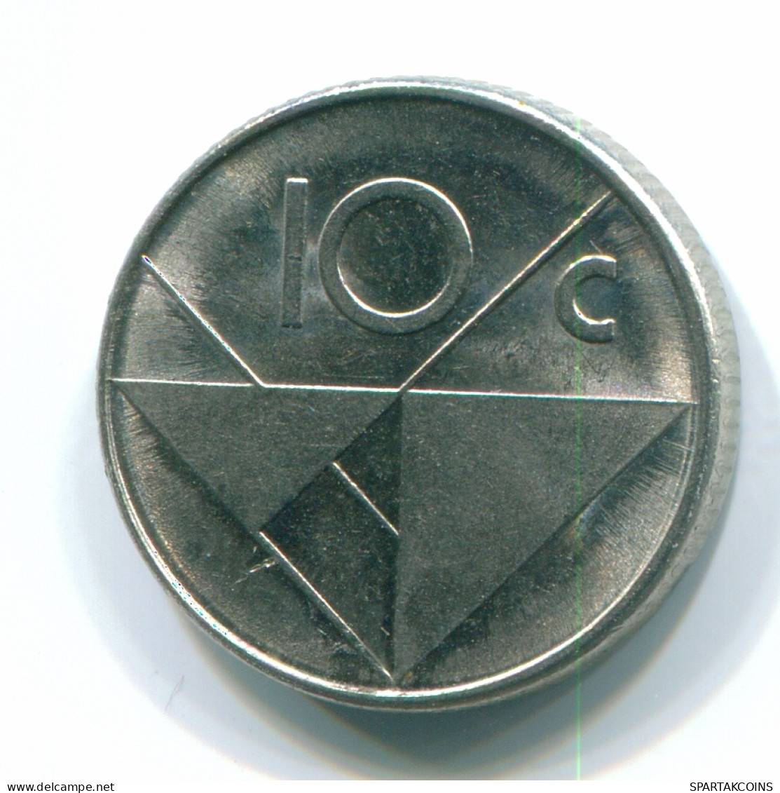 10 CENTS 1988 ARUBA (NEERLANDÉS NETHERLANDS) Nickel Colonial Moneda #S13625.E - Aruba