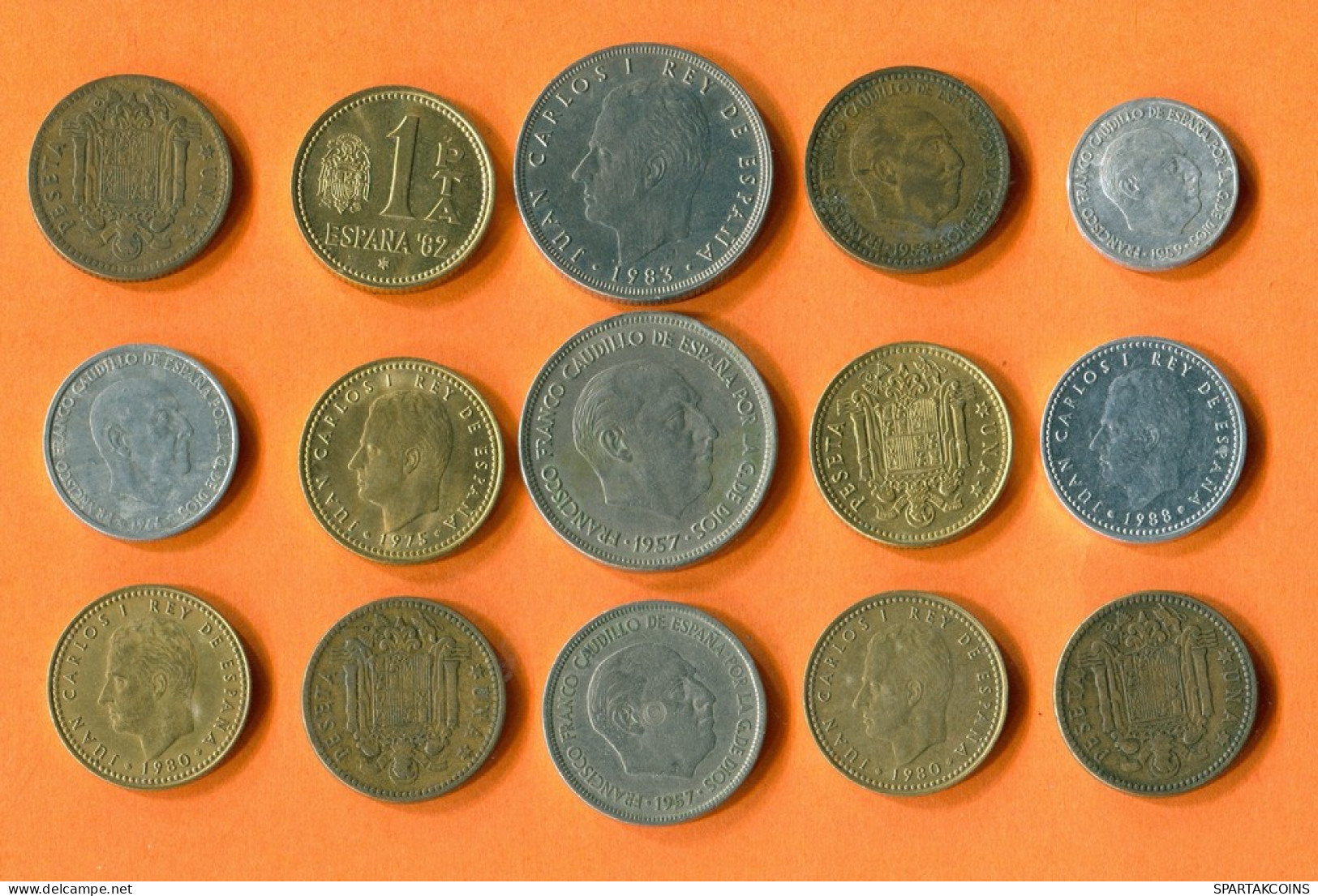 ESPAÑA Moneda SPAIN SPANISH Moneda Collection Mixed Lot #L10242.1.E -  Colecciones