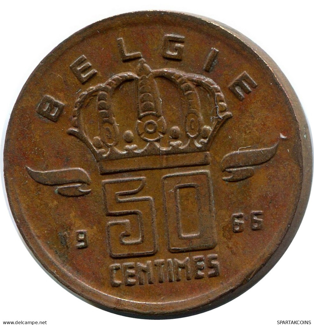 50 CENTIMES 1966 DUTCH Text BÉLGICA BELGIUM Moneda #BA463.E - 50 Centimes