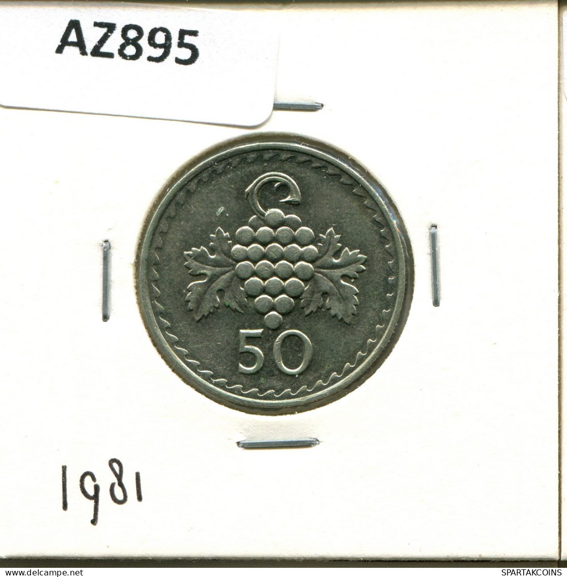 50 MILS 1981 CHIPRE CYPRUS Moneda #AZ895.E - Chypre