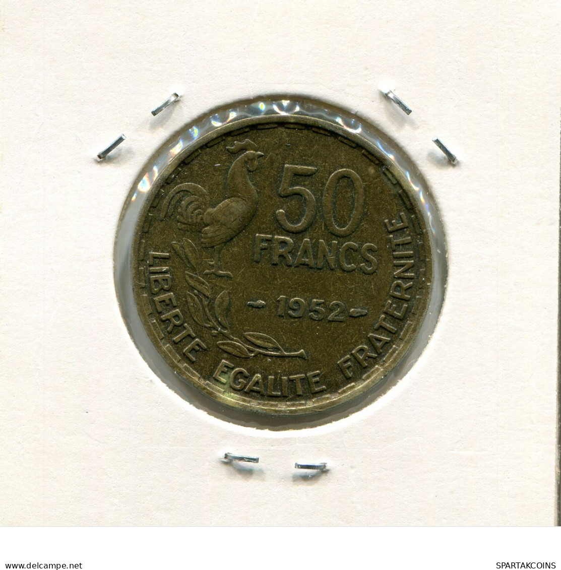 50 FRANCS 1952 FRANCIA FRANCE Moneda #AP008.E - 50 Francs