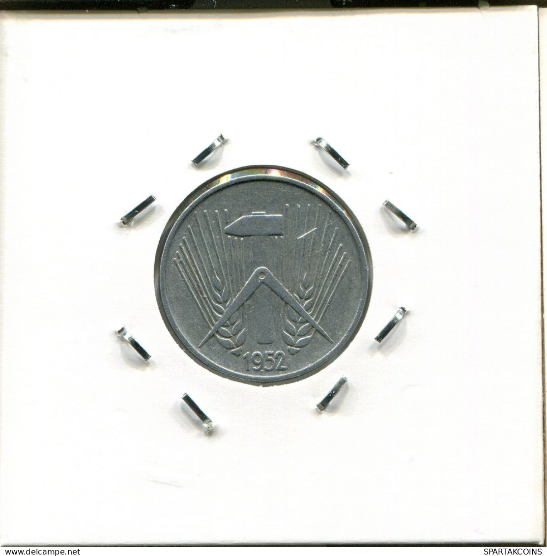 5 PFENNIG 1952 DDR EAST ALEMANIA Moneda GERMANY #AR755.E - 5 Pfennig