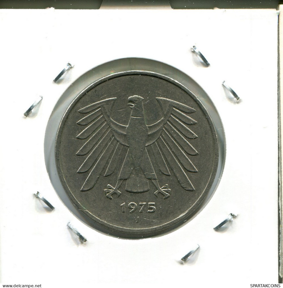 5 DM 1975 J BRD ALEMANIA Moneda GERMANY #AU757.E - 5 Mark