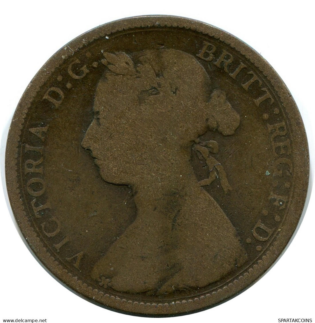 HALF PENNY 1885 UK GBAN BRETAÑA GREAT BRITAIN Moneda #AZ646.E - C. 1/2 Penny