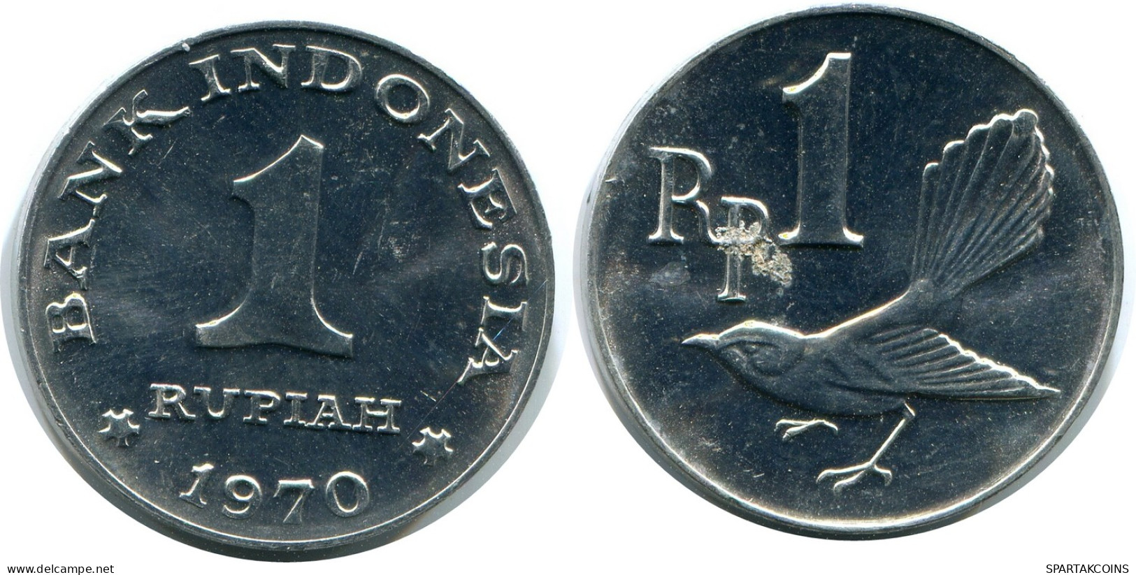 1 RUPIAH 1970 INDONESIA Moneda #AZ175.E - Indonésie