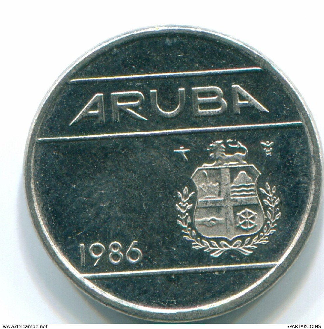 5 CENTS 1986 ARUBA (NEERLANDÉS NETHERLANDS) Nickel Colonial Moneda #S13615.E - Aruba