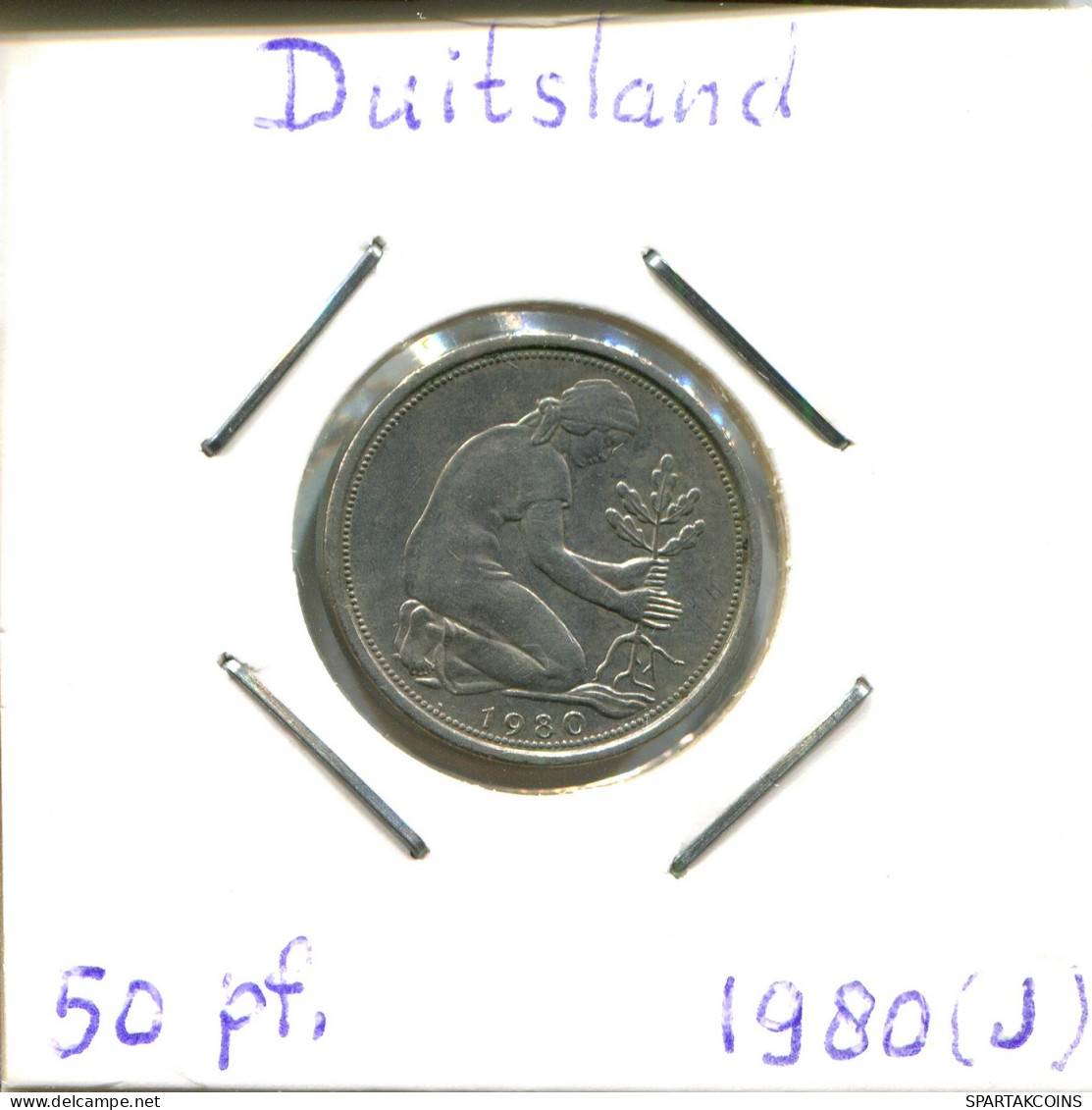 50 PFENNIG 1980 J BRD ALLEMAGNE Pièce GERMANY #DB598.F - 50 Pfennig