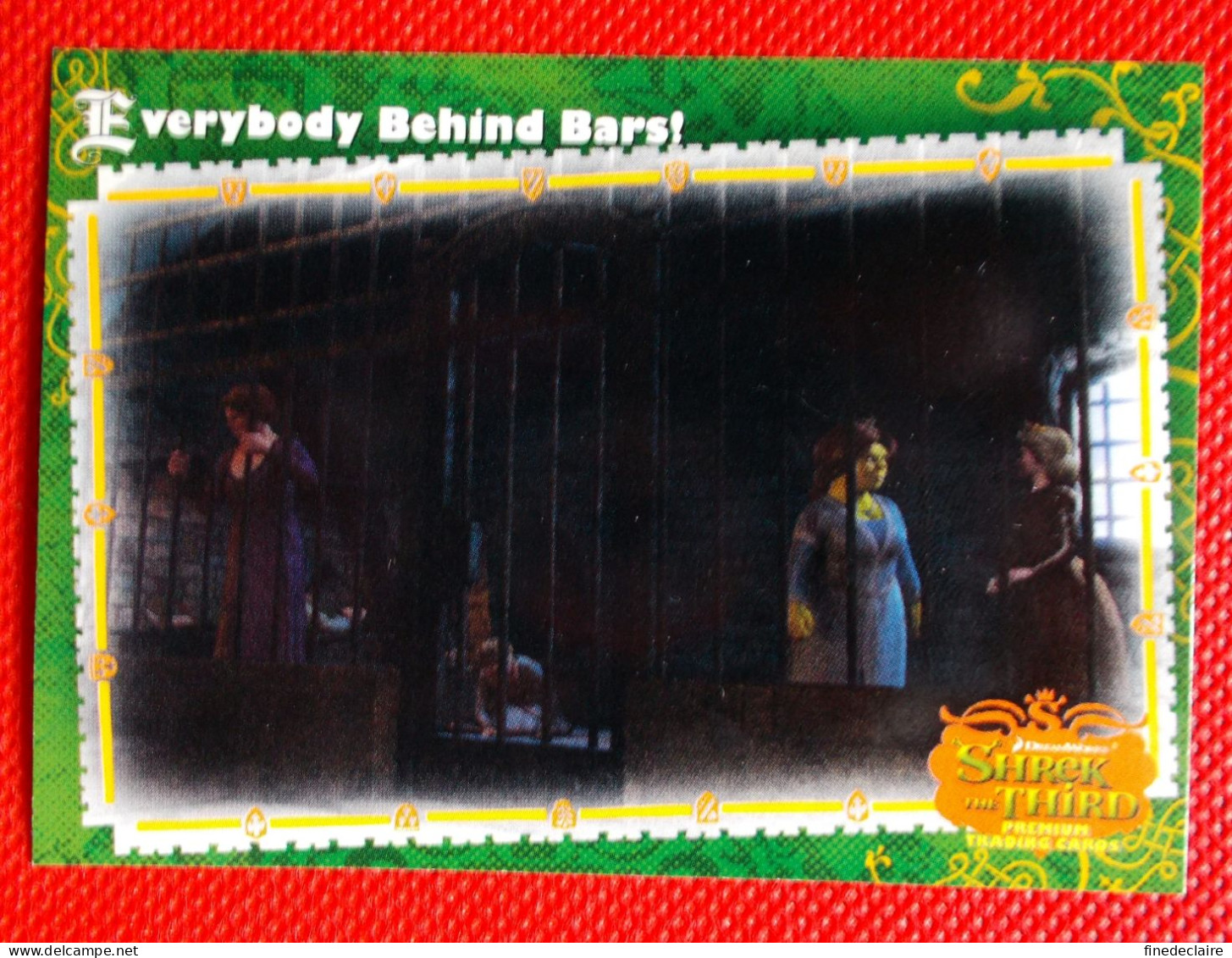 Premium Trading Cards / Carte Rigide - 6,4 X 8,9 Cm - Shrek The Third - 2007 - Story Cards N°65 - Everybody Behind Bars - Otros & Sin Clasificación