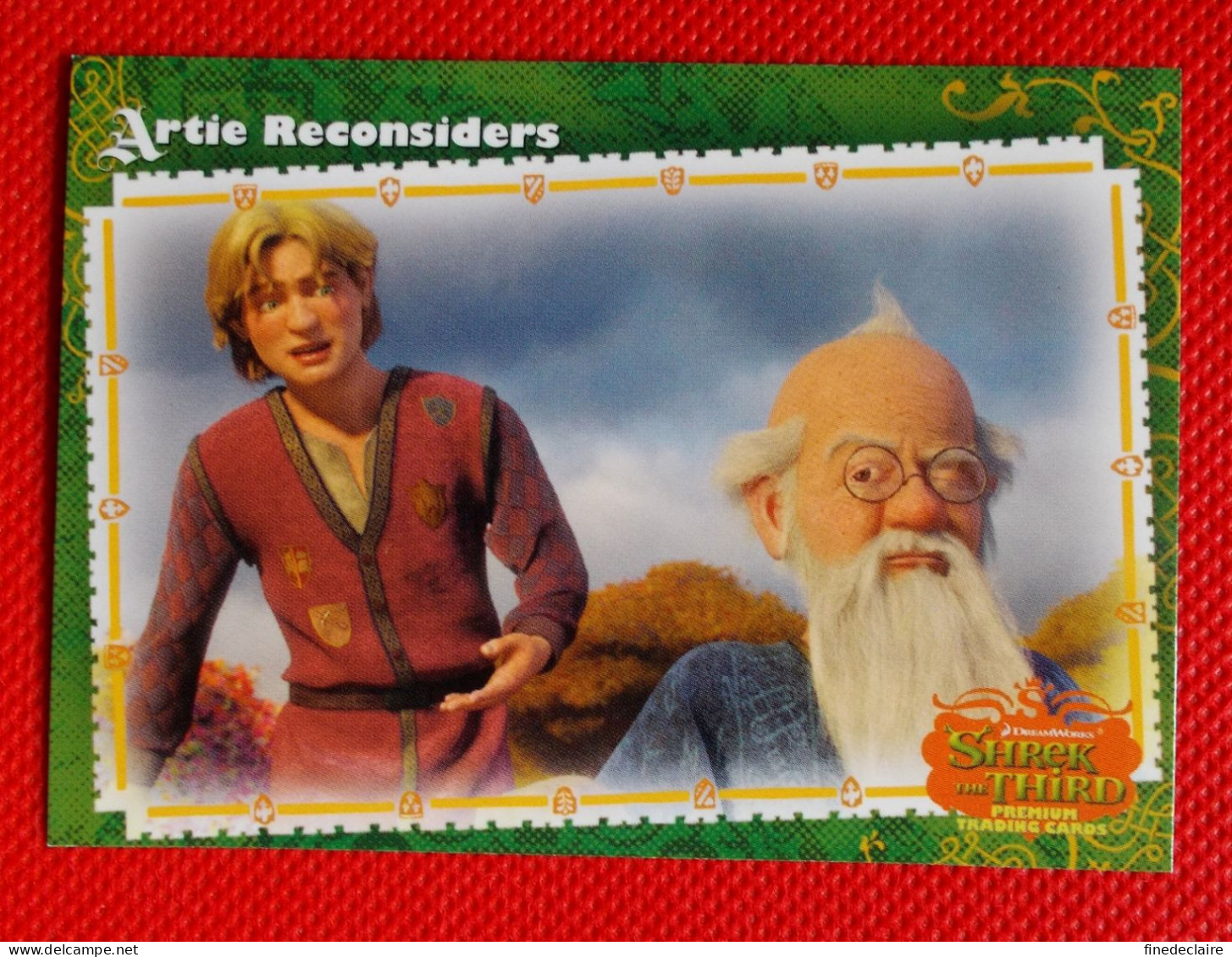 Premium Trading Cards / Carte Rigide - 6,4 X 8,9 Cm - Shrek The Third - 2007 - Story Cards N°67 - Artie Reconsiders - Otros & Sin Clasificación