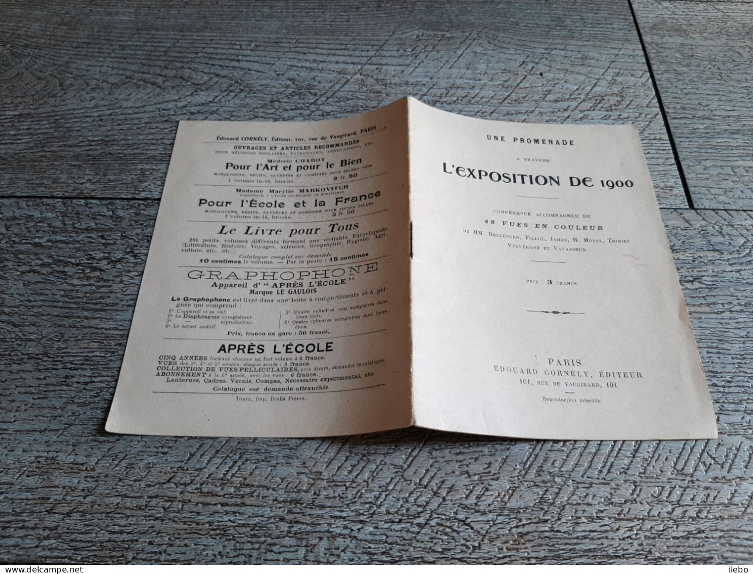 Petite Brochure Une Promenade à Travers L'exposition De 1900 Conférence Accompagnée De 48 Vues Paris - Parijs