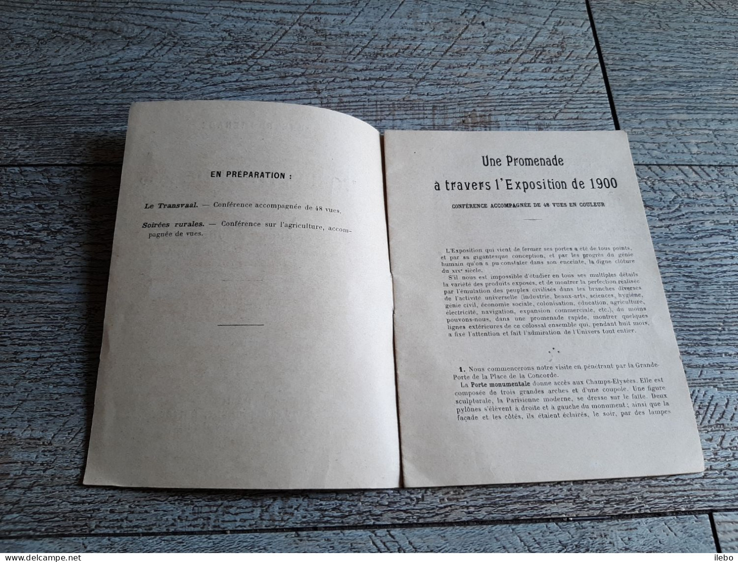 Petite Brochure Une Promenade à Travers L'exposition De 1900 Conférence Accompagnée De 48 Vues Paris - Paris