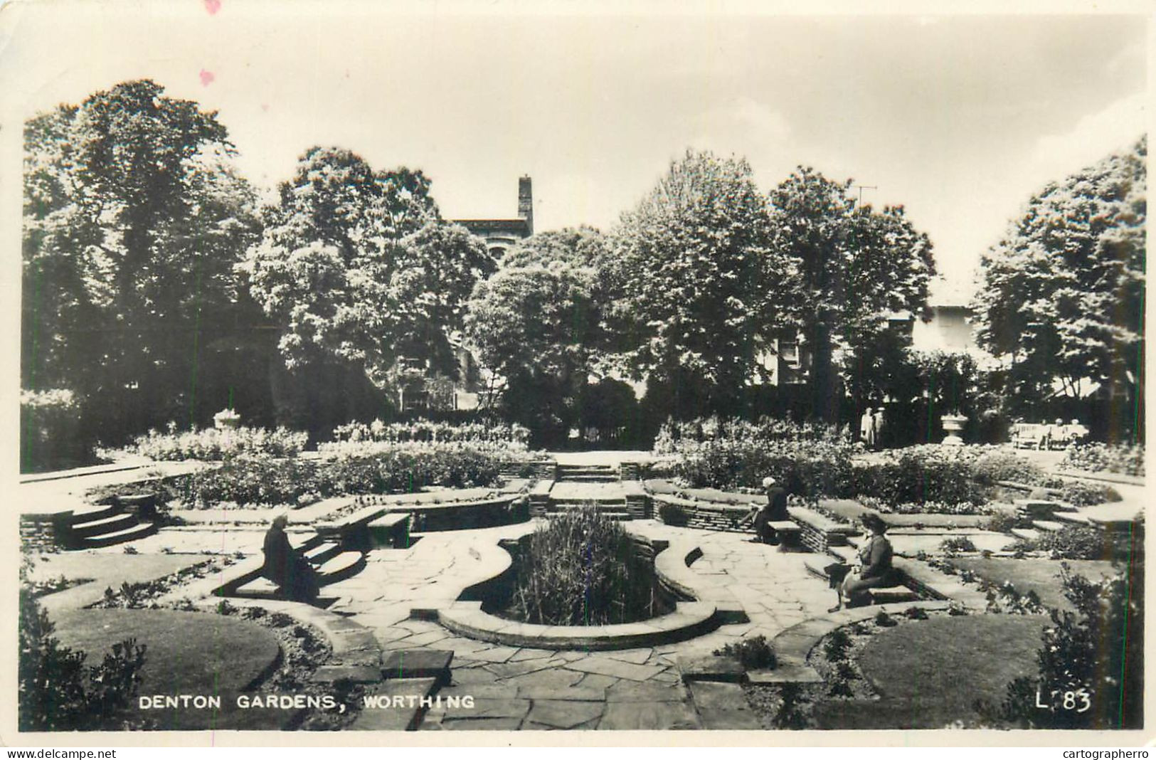Postcard United Kingdom England Worthing Denton Gardens - Worthing