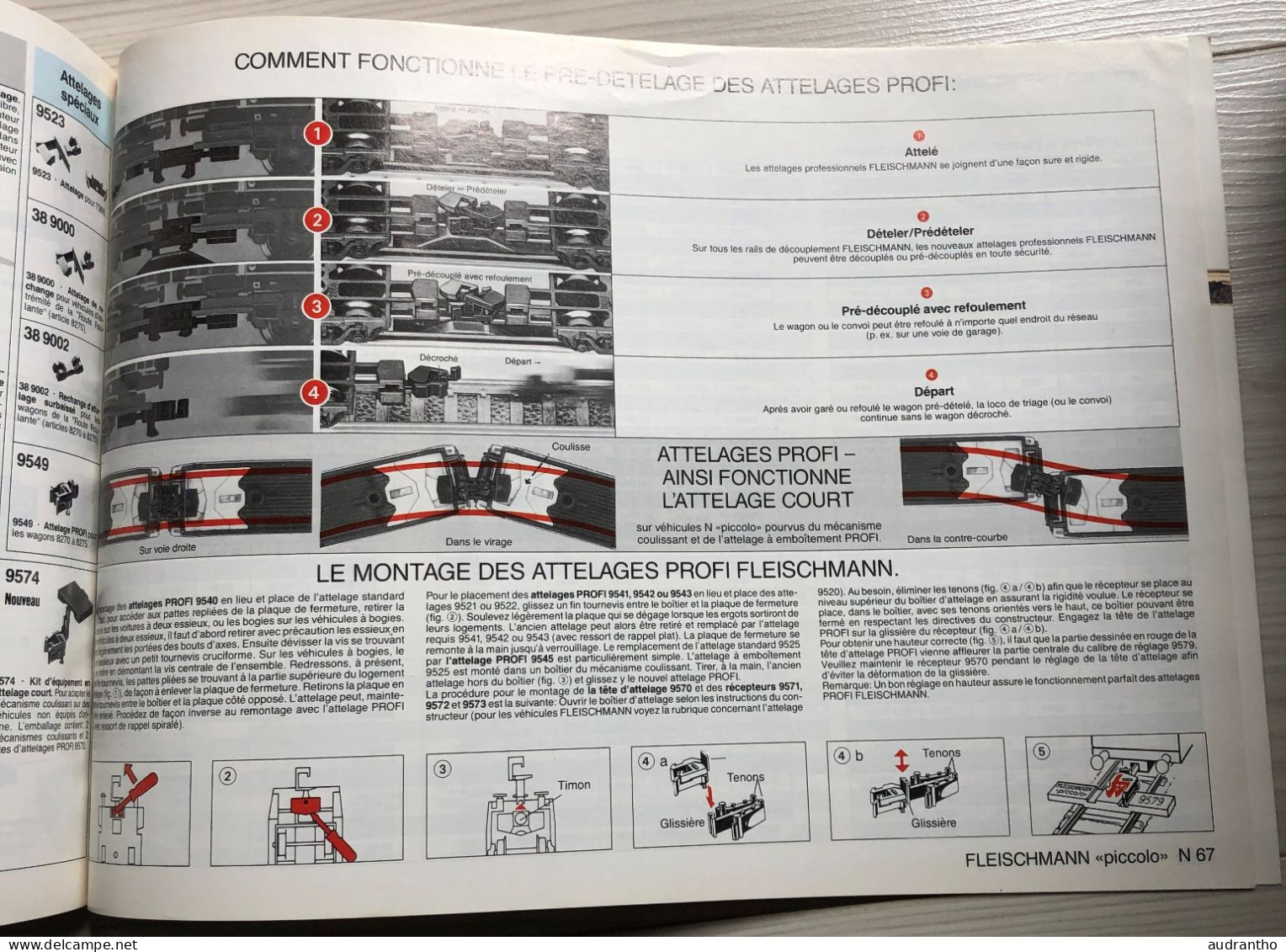catalogue FLEISCHMANN le train-modèle des professionnels HO 1990/1991