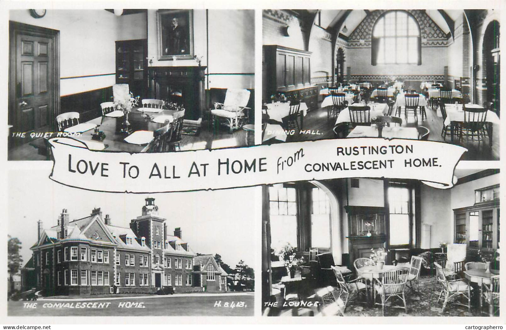 Postcard United Kingdom Eastbourne Rustington Convalescent Home - Eastbourne