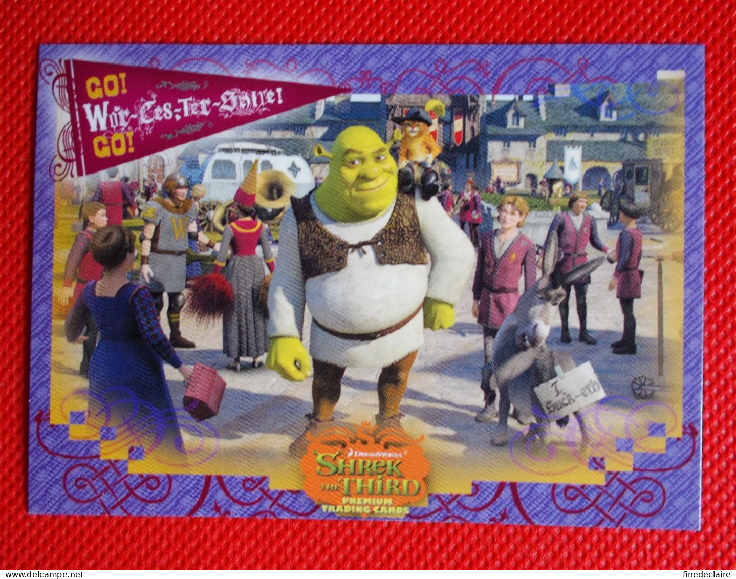 Premium Trading Cards / Carte Rigide - 6,4 X 8,9 Cm - Shrek The Third 2007 - Go! Worcester Go! - N°22 Welcome - Autres & Non Classés